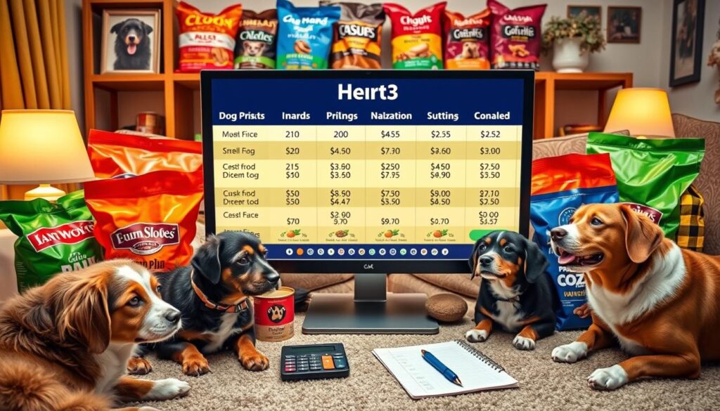 compare dog food prices