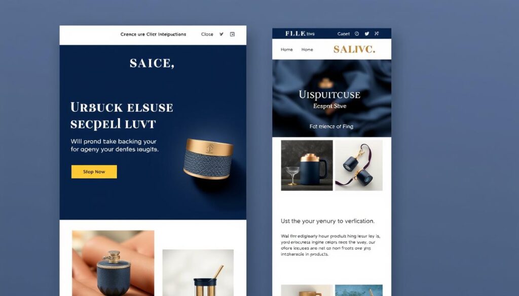 luxury email design